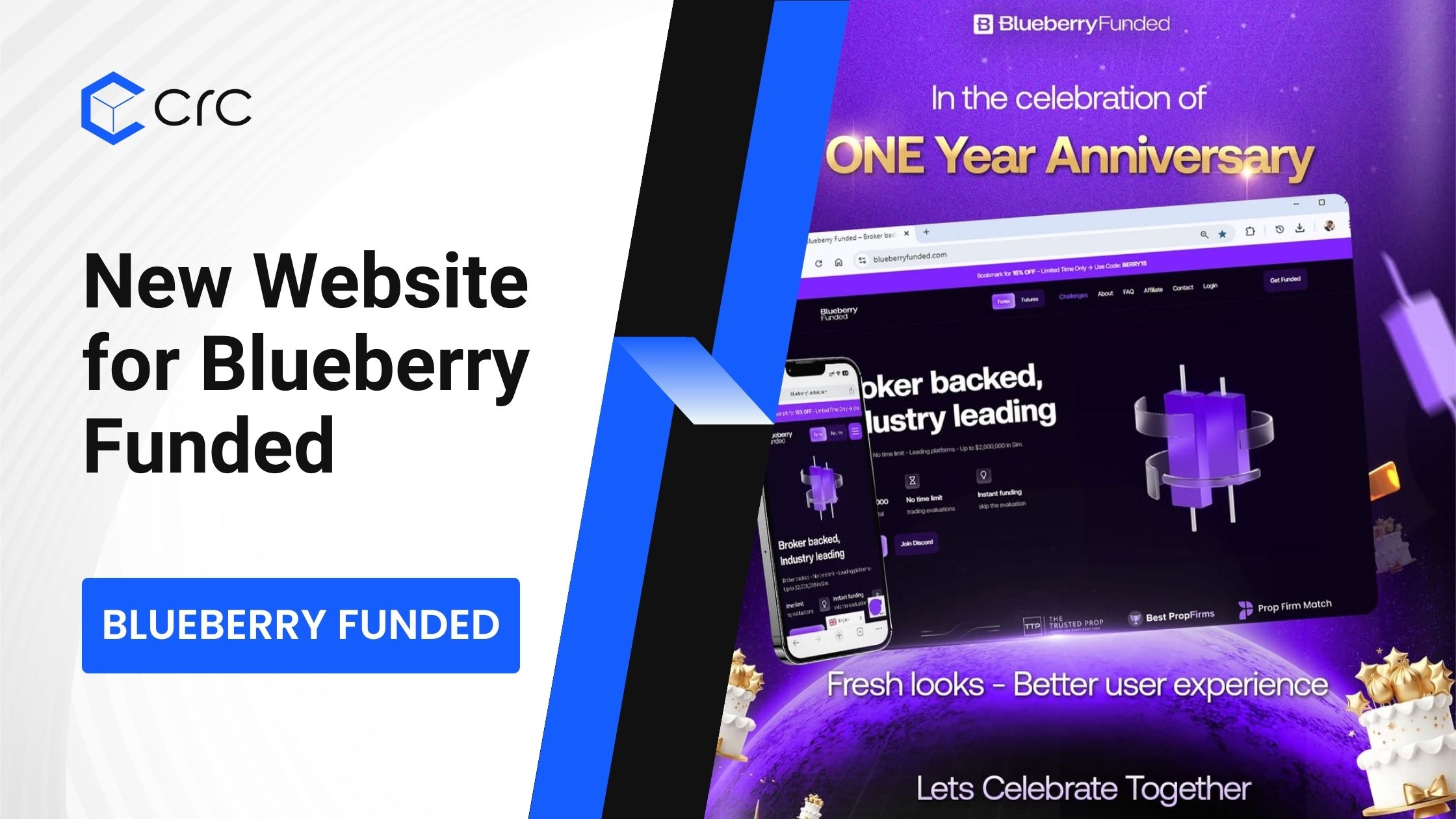 Blueberry Funded Unveils New Website Faster, Cleaner, and Trader-Focused
